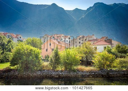 Landscape Of Small Mountain Toun Risan, Montenegro