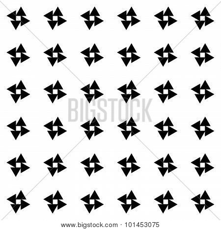 Abstract Vector Pattern With Triangles. Repeatable Swatch.