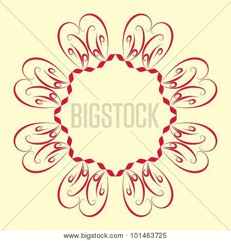Lace Round Ornament