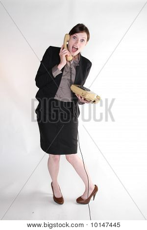 Mujer con teléfono