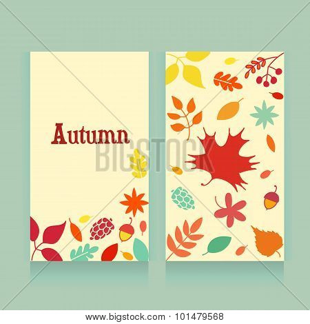 Autumn leaves card