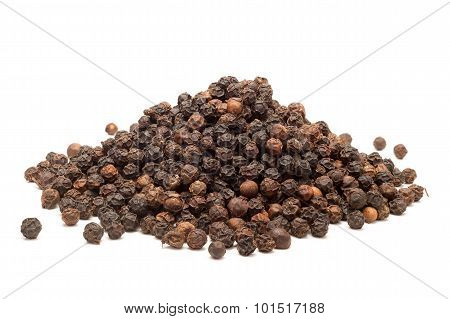 Pile of Organic Black pepper.
