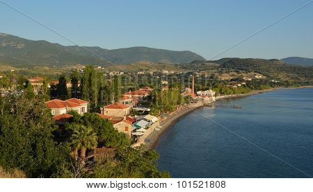 Molyvos seafront northern Lesvos