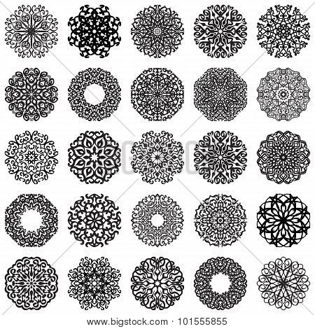 Set of Round Ornaments