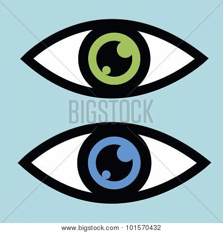 Symbolic eye icon