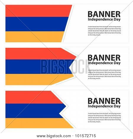Armenia  Flag Banners Collection Independence Day