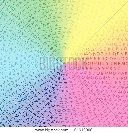 Colorful Text Background Vector