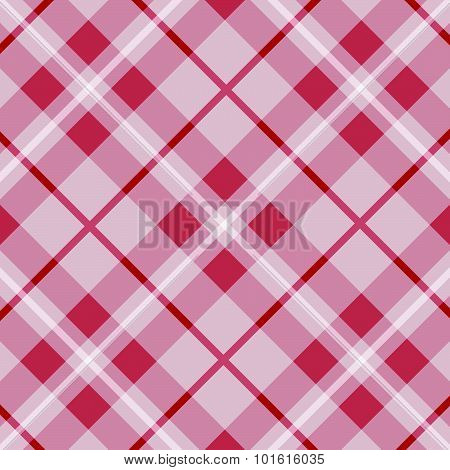 Tartan Pattern, Red Loincloth, Background Vector