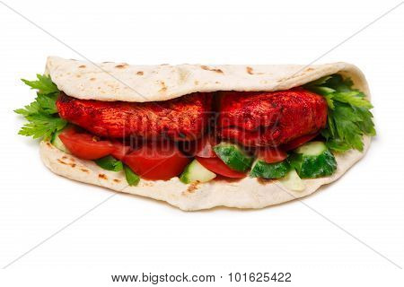 Tikka Masala Naan Sandwich