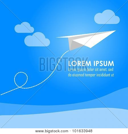 Eps10 Vector Paper Aircraft