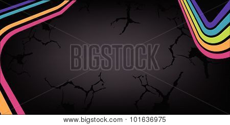 Abstract Colorful And Cracks Background Vector