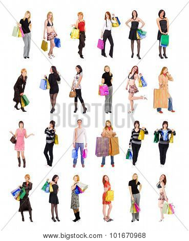 Crowd of Shoppers Presents Bought 