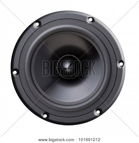 woofer speaker isolated on white