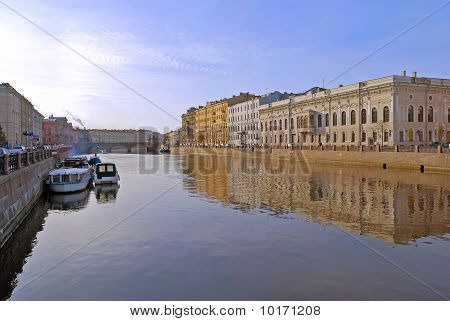 Řeky Fontanka, St.petersburg