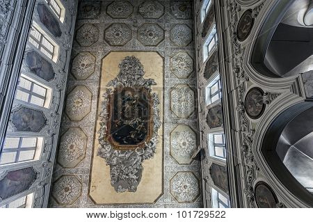 Ceiling Of The Santa Restituta Chapel In The Naples Cathedral