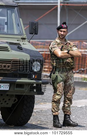 Italian Bersaglieri Soldier