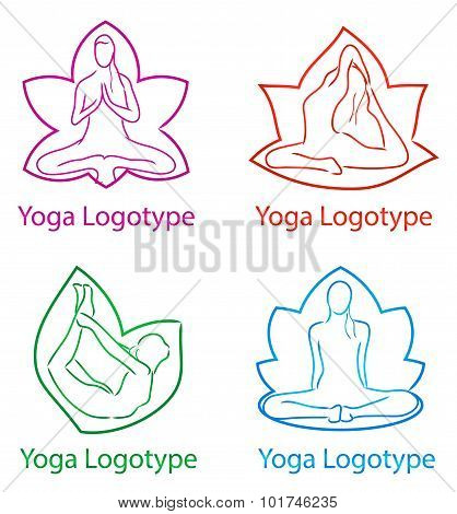 Yoga Logo Set