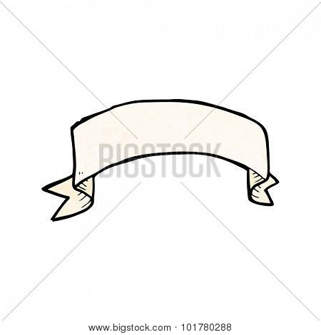 cartoon tattoo scroll banner