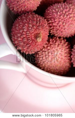 Studio shot of lichee fruit