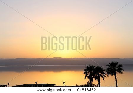 Dead Sea Sunset, Jordan, Middle East