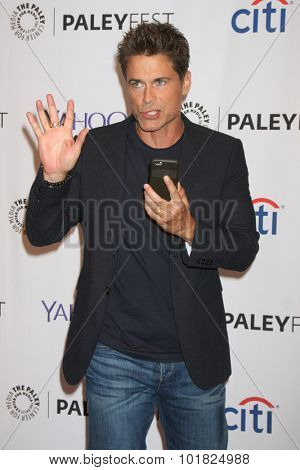 LOS ANGELES - SEP 15:  Rob Lowe at the PaleyFest 2015 Fall TV Preview - FOX at the Paley Center For Media on September 15, 2015 in Beverly Hills, CA