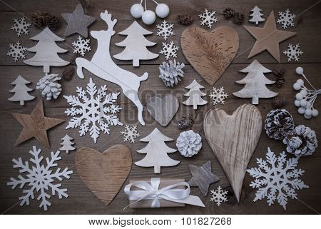 Many Christmas Decoration,Heart,Snowflakes,Star,Present,Reindeer