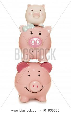 saving as a family piggy bank cutout