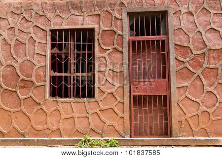 Abandoned House With Broken Window