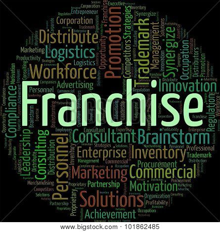 Franchise Word Means Text Concession And Privilege