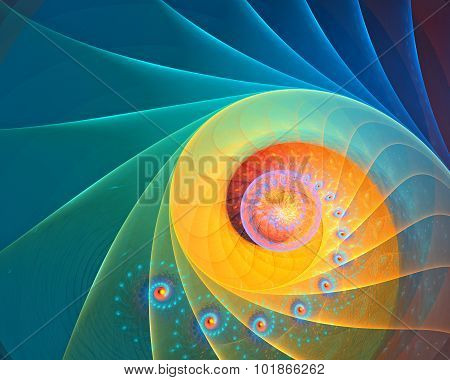 Abstract rainbow beams