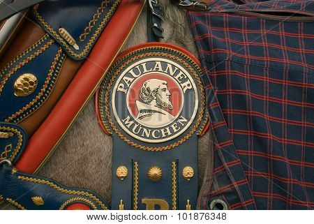Oktoberfest horse Bridle Paulaner