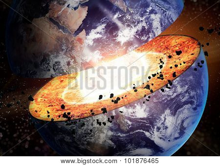 Earth core structure