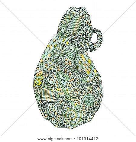 Elephants Back Illustration
