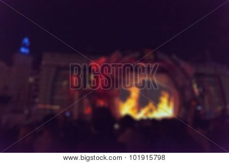 Light projection festival theme blur background