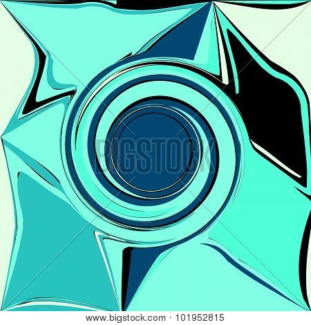 Blue Abstract Wave, Embossed Shadow Eddy, Design Element Background Vector