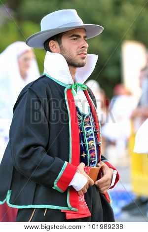 Traditional Costumes Of Sardinia.