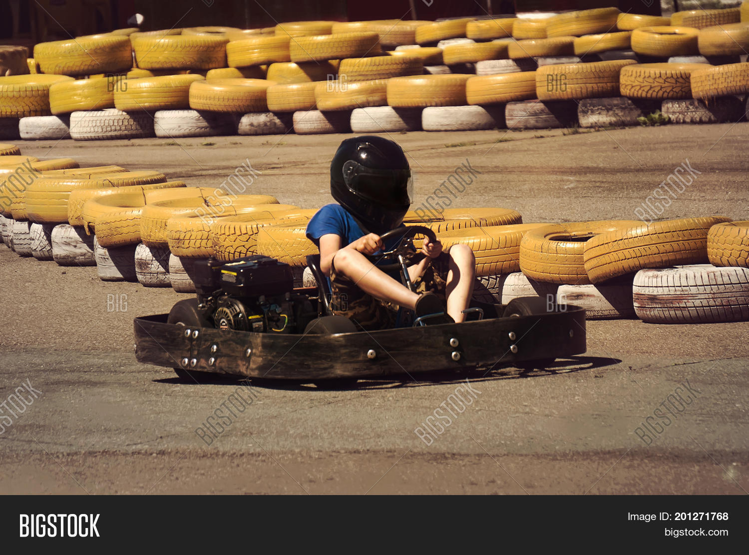 Man Driving Gokart Image & Photo (Free Trial) Bigstock