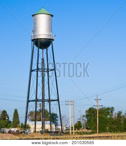 Water supply tower for a small rural farm cummunity in central Colorado.