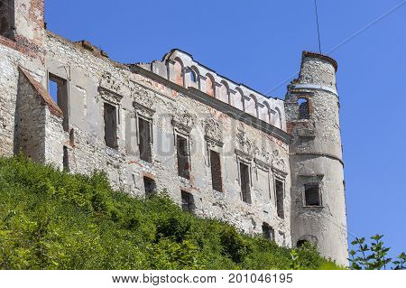 Renaissance castle defense building Lublin Voivodeship Janowiec Poland. In 1975 the object was bought by the Museum of Vistula River and since 1993 it has been gradually renovated