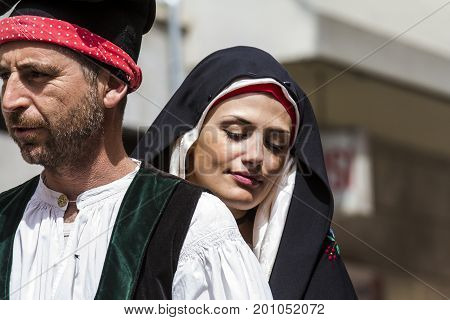 CAGLIARI, ITALY - MAY 1, 2014: 358 Religious Procession of Sant'Efisio - Sardinia