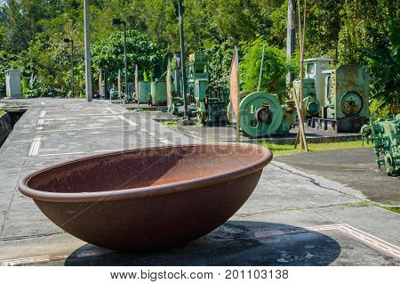 Old Pan Used At Tin Mining Works