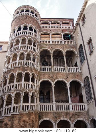 venice old building the scala contarini del bovolo
