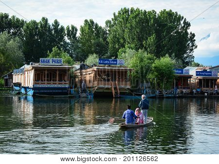 Landscape Of Dal Lake In Srinagar, India