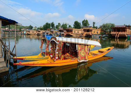 Landscape Of Dal Lake In Srinagar, India