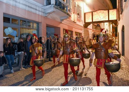 Annual Procession Of The Crucifixion Of Jesus Christ At Easter