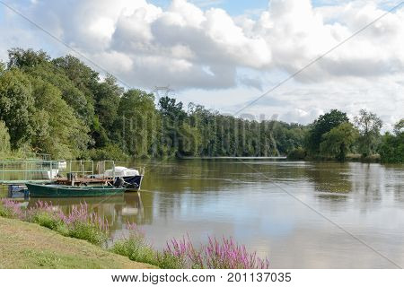 River Adour in the south of France that ends in Bayonne