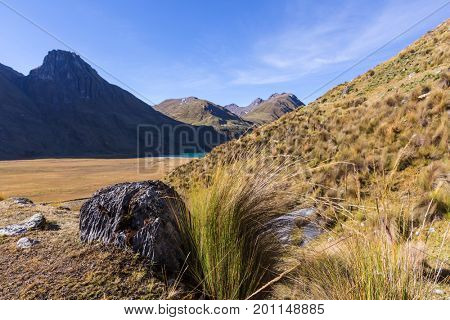 Beautiful mountains landscapes in Cordillera Huayhuash, Peru, South America