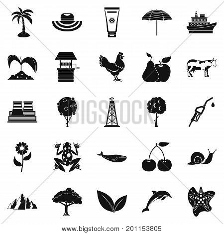 Caloric icons set. Simple set of 25 caloric vector icons for web isolated on white background