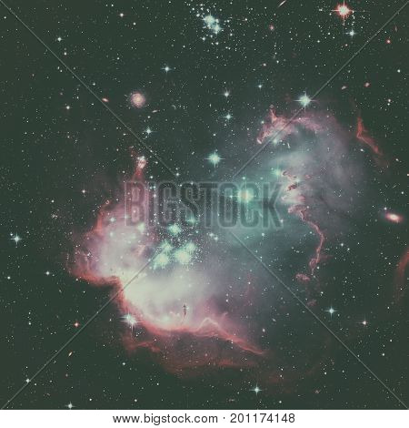 Open Cluster Of Stars Located In The Small Magellanic Cloud.