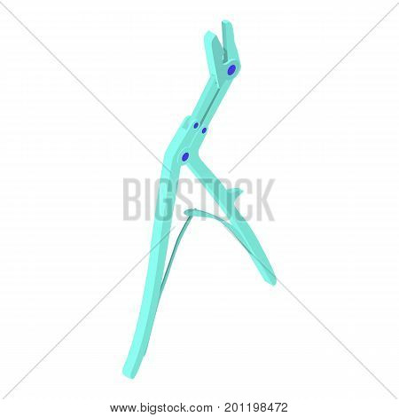 Pliers medical icon. Isometric illustration of pliers medical vector icon for web